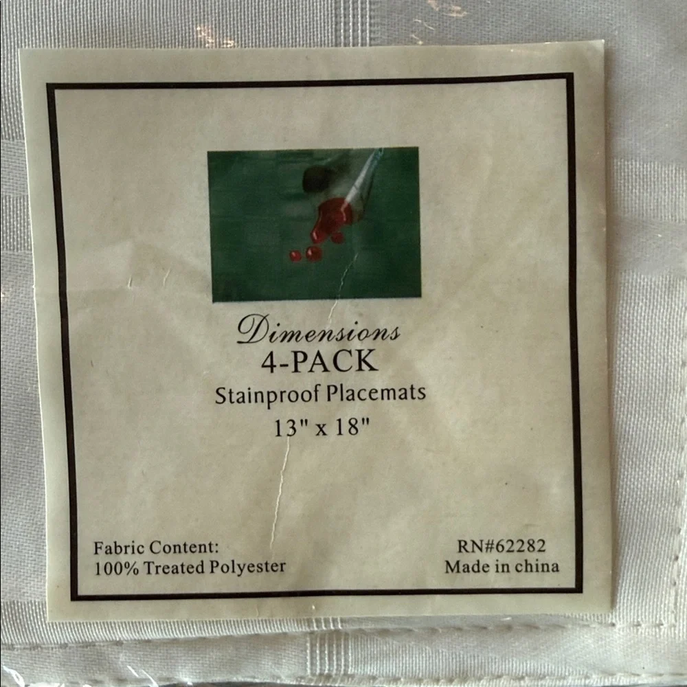 14 Cream Table Placemats 13”x 18”